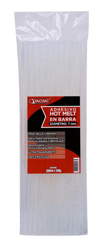 Barras De Silicona Hot Melt Tacsa Chica 7mm 500gr X Bolsa