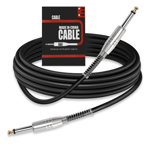 Cable De Guitarra Y Bajo Eléctrico De Alta Definición De 5 M