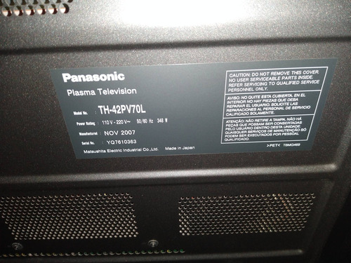 Televisión Plasma Panasonic Viera 40