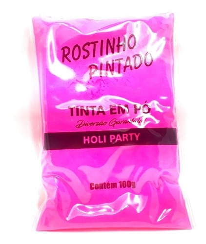 Imagem 1 de 3 de Tinta Em Pó Holi Party 100gr Pink
