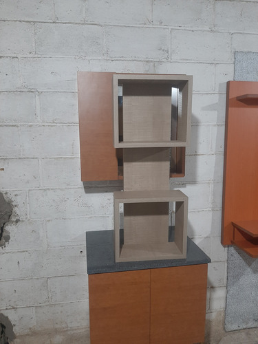 Repisa Flotante Madhier De Cubo Duplex Forrda En Formica