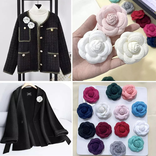 Broche Con Flores De Camelia, Joyas, Regalos, Ropa, Sombrero