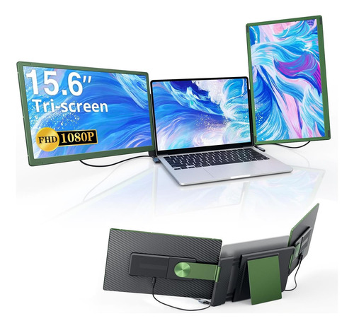 15.6 Triple Portátil Monitor De Extensor De Pantalla Po