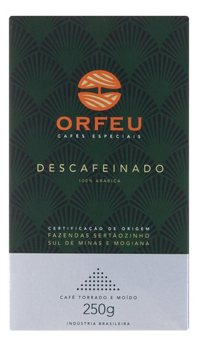 Café Descafeínado Orfeu Especial Pack 250g Torrado E Moído