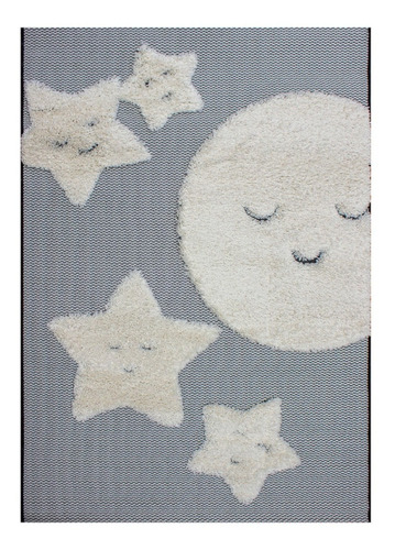 Tapete Decorativo Infantil Agra Kids 120 Cm Diseños Varios Diseño De La Tela Moon