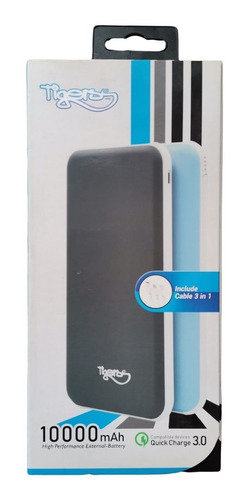 Bateria Portatil Power Bank 10.000 Mah/5ventrada Usb/tipo C