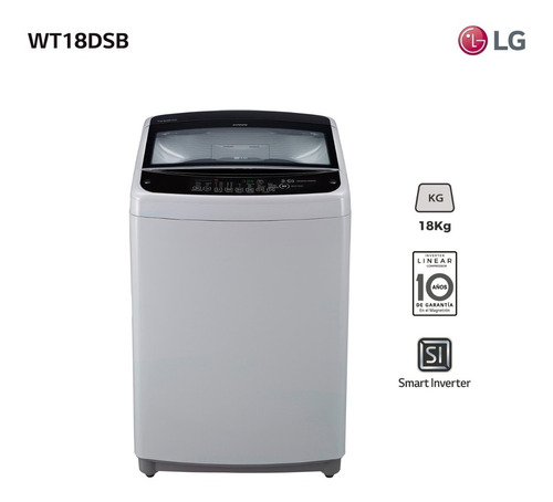 Lavarropas Superior LG 18 Kg Wt18dsb - Garantía Oficial