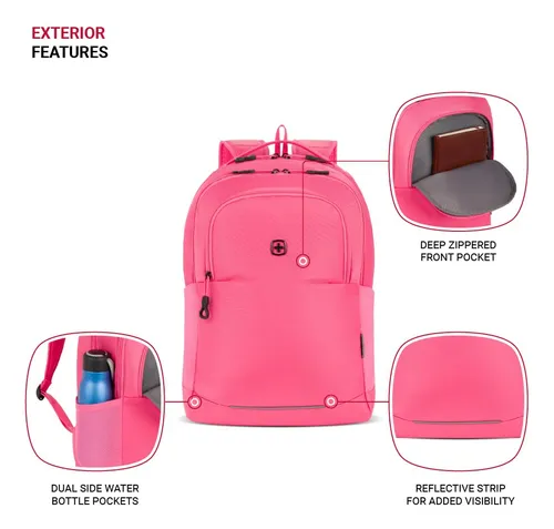 Mochila Swissgear Orientation Rosa Para Portátil De 16 Pulga
