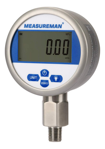 Measureman Medidor De Presion Digital De 0-10000psi Dial De