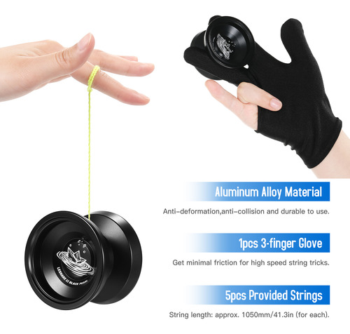 Estuche De Aluminio Para Guantes Y Cuerdas Yoyo Ball Strings