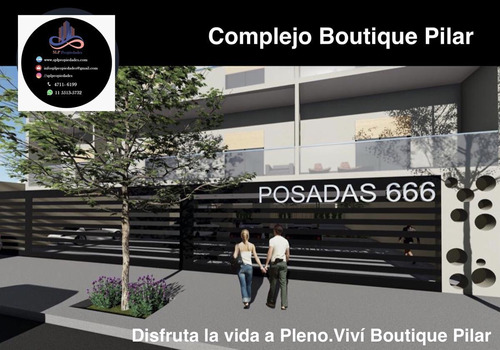 Venta   Departamento De 2 Ambientes  En Zona Centro De Pilar