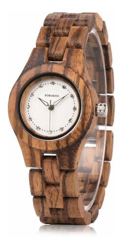 Reloj Mujer Bobo Bird O10o29 Cuarzo Pulso Marron En Cuero