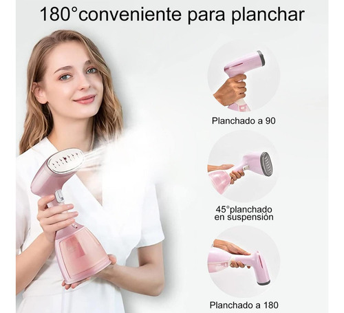Vaporizador Ropa Duradero - Panel Acero Inoxidable Rosa Chicle