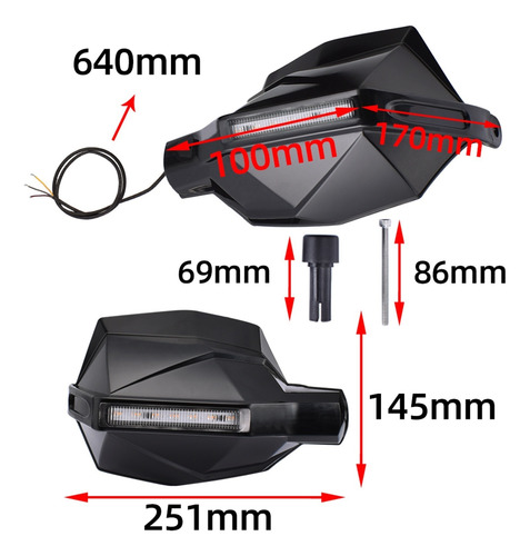 Protector De Mano De Manillar Para Ducati Scrambler 1100