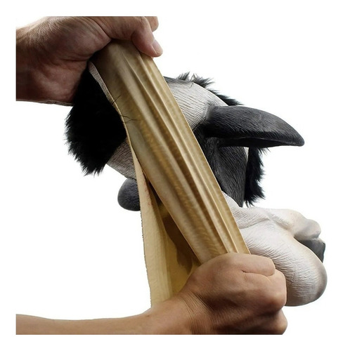 Gv W Máscara De Cabeza De Vaca De Látex Para Halloween