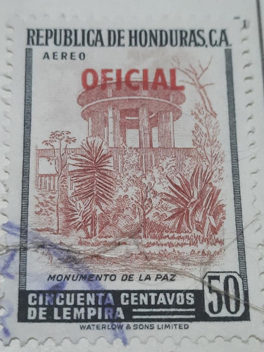 Estampilla Honduras     Monumento De La Paz      0723     A3