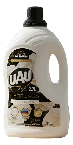 Lava Roupas Liquido Uau Inglesa Chá Branco Perfumes 2,7 L