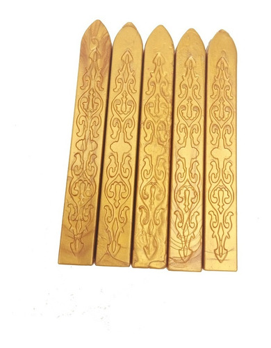 Imagem 3 de 3 de 5 Ceras Dourado Para Lacres Selo Convite Casamento Medieval