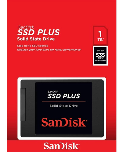 Sandisk Plus 1tb 3d Nand Sata 3.0 6gb/s 2.5  Internal Ssd