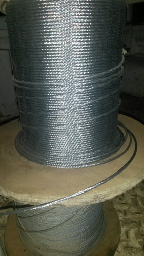 Guaya 1/8 De Acero Galvanizado Sin Forro