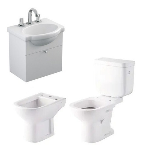 Juego Baño Sanitarios Ferrum Bari Mueble Venecia Colgante B