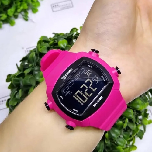 Relógio Xgames Feminino Rosa Quadrado Xlppd051 Pxrx