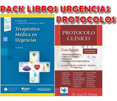 Pack Garcia Terapeutica Medica Urg Y Pabon Protocolo Clinico