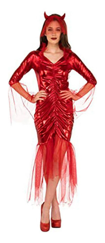 Disfraz Mujer De Novia Diabla Rojo - Talla Standard