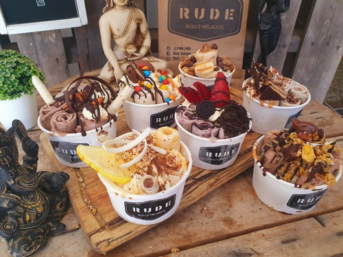 Imagen 3 de 6 de Máquina Y Emprendimiento Completo Helados Rolls Tailandes
