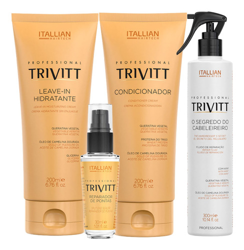 Trivitt Condicionador E Leavein 250gr Reparador 30ml Segredo