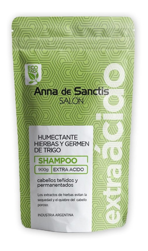 Shampoo Anna De Sanctis Olio Salon Extra Acido 900ml