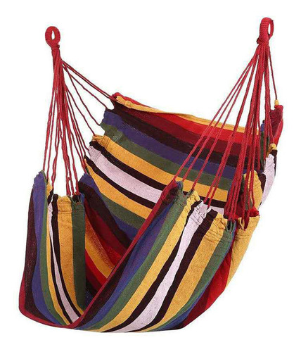 Silla Hamaca De Lona, Portátil, Cómoda, Colorida, A Rayas .