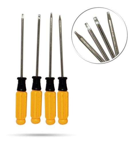 Destornillador X4 Estrella Torx 14cm Tec Celular Miniatura