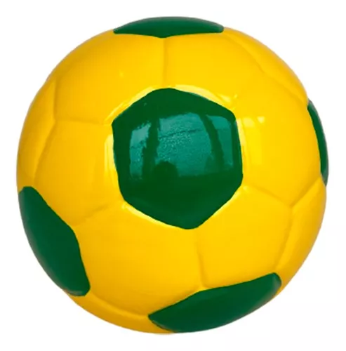 BOLA DE FUTEBOL CERAMICA MOD 3 VERDE E AMARELO