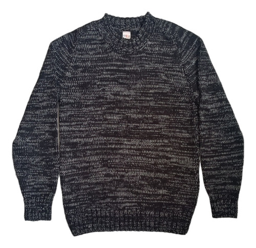 Sweater Bochica Negro Jaspeado Hombre