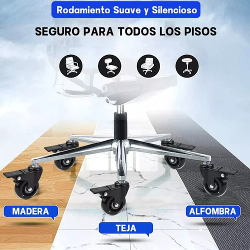 Juego De Ruedas Para Mesa Y Silla Con Freno 5 Pcs Universale