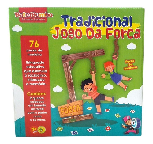 Jogo Tradicional Forca Brinquedo Educativo 7 Anos