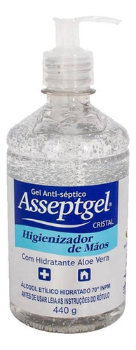 Álcool Em Gel Antisséptico 420gr Asseptgel Start Química