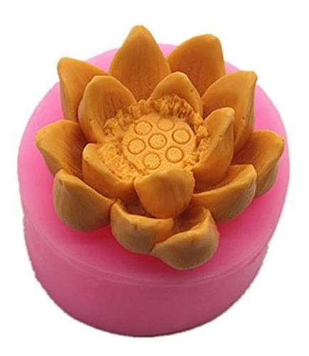 3d Lotus Flower Silicone Soap Molds Fondant Cake Decorating