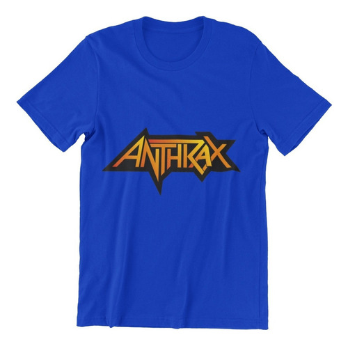 Polera Unisex Anthrax Heavy Metal Musica Logo Estampado