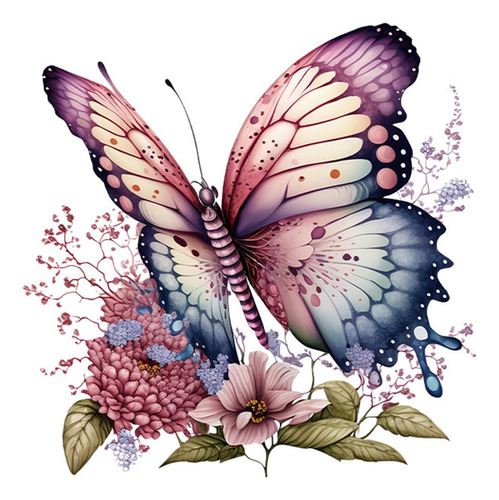 De Calcomanías De Pared De Mariposas Y Flores, De Pared De
