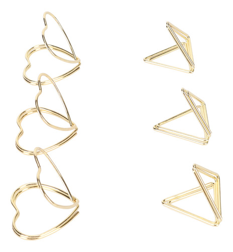 Bonitos Sujetapapeles Triangulares, Duraderos, Con Forma De