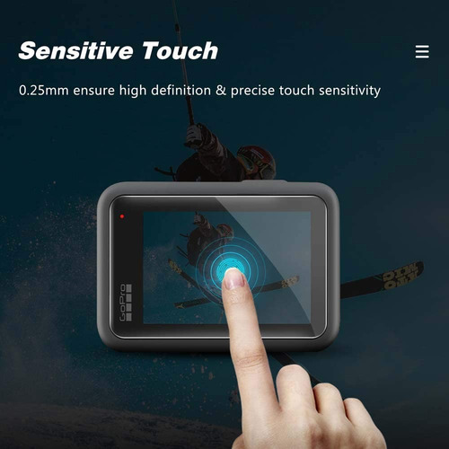 3 X Micas De Vidrio Templado Protector Para Gopro Hero 12