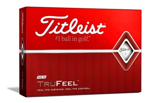 Pelotas Golf Titleist Tru Feel - Cajax12 Blanca Color Blanco