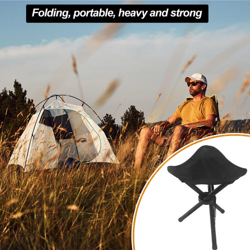 Taburete Plegable De Viaje Para Camping Y Playa