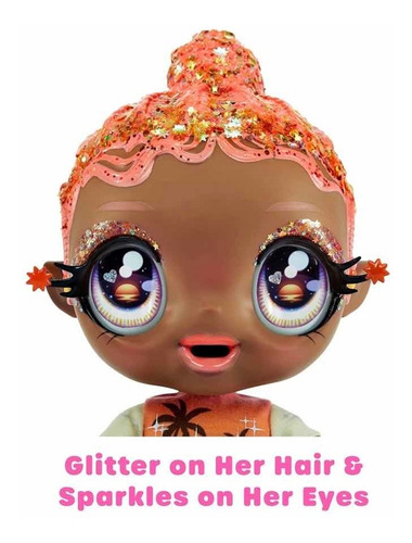 Muñeca Glitter Babyz Solana Sunburst Cambia De Color