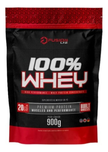 Whey Protein - 100% Concentrada 900g - Fusion Lab  Chocolate