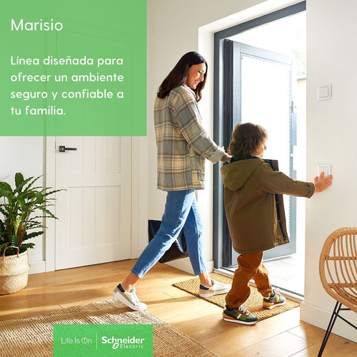 Imagen 5 de 8 de Placa Con Toma Usb Y Contacto Marisio Schneider Electric