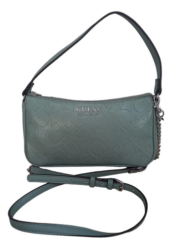 Bolsa Guess Original Mod: Rr801670 Med:24x14x5 Cm Verde