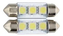 Comprar Lampara Tubo 3 Leds 12v-5050 Luz Techo Baul Auto 36mm.x2 D22